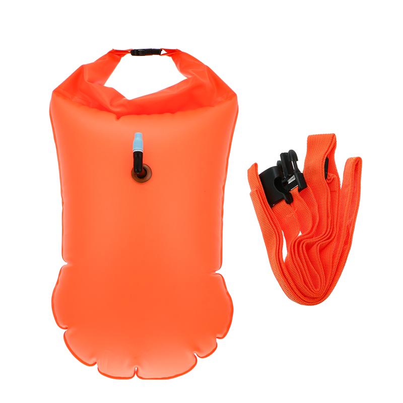 1pc 20L Inflatable Life-saving Bag Practical Diving Airbag Buoy Bag Float Bag: Orange