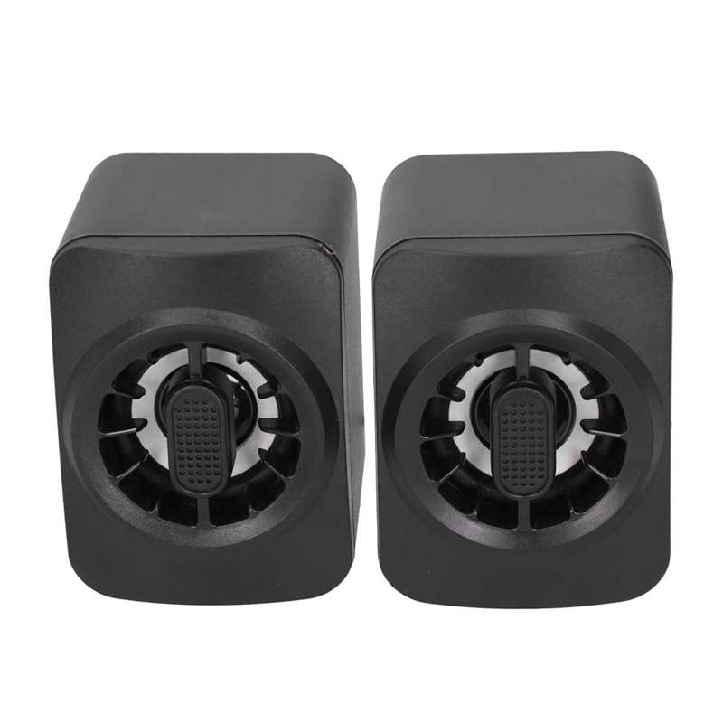 Computer RGB Speaker A1 Portable Mini RGB Speaker USB Powered 3.5mm Wired Subwoofer for PC Laptop Desktop PC Laptop Speaker