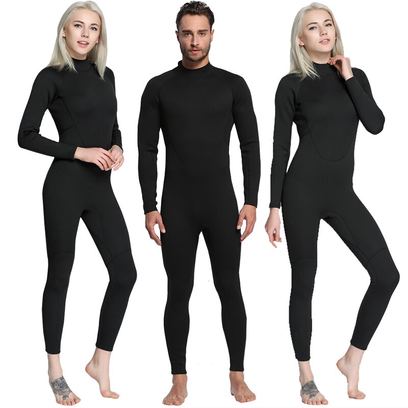 Traje de neopreno de 2 mm para hombre y mujer, para buceo, surf, mantener a flote, traje húmedo completo