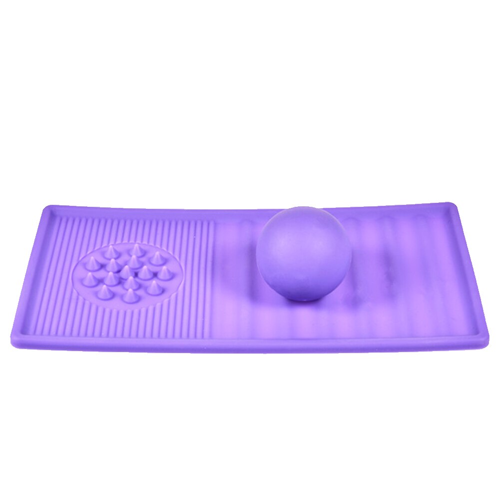 Yoga Massage Cushion Ball Stress Pain Relaxation Mat Fitness Neck Foot Relieve for Household Yoga Sporting Ornaments: Purple