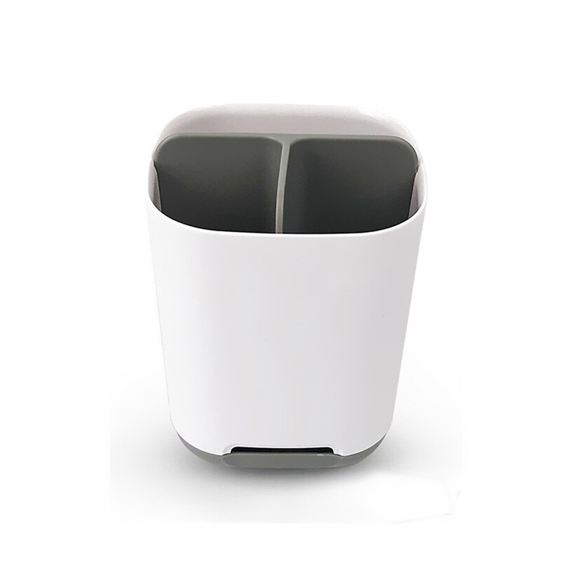 5 En 1 cepillo de dientes pasta de dientes funda, soporte brocha de maquillaje de afeitar soporte de cepillo de dientes eléctrico caja de almacenamiento para baño organizador soporte: Gray M
