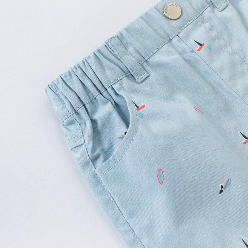DBX16685 dave bella summer baby boys tasche con stampa di moda pantaloni bambini inginocchiare pantaloni per bambini pantaloni per neonati