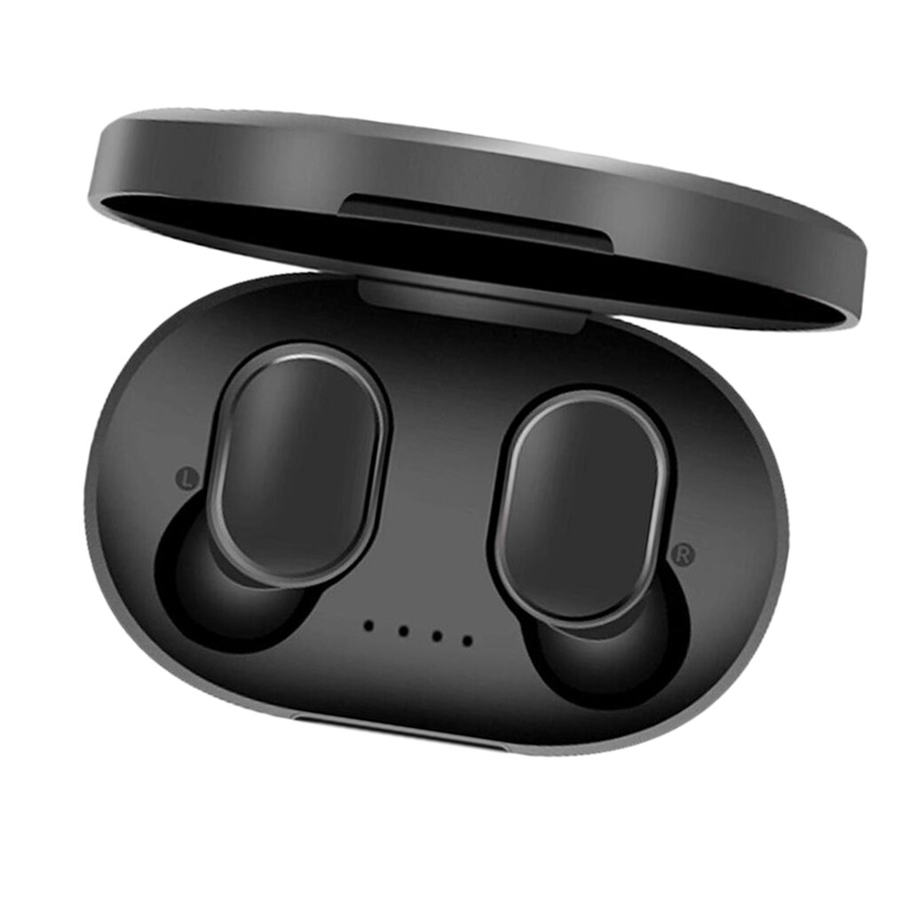 A6s tws airdots headset 5.0 bluetooth headsets stereo oordopjes ruisonderdrukkende headset met microfoon voor redmi airdot draadloze oordopjes: A6s- zwarte