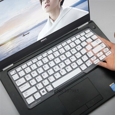 Silikonowe skórka na laptopa pokrywa Protector dla Dell Latitude 3340 E3340 5480 5490 E5490 E5491 E5450 E5470 E7450 E7470 7480 E7480 7490: White