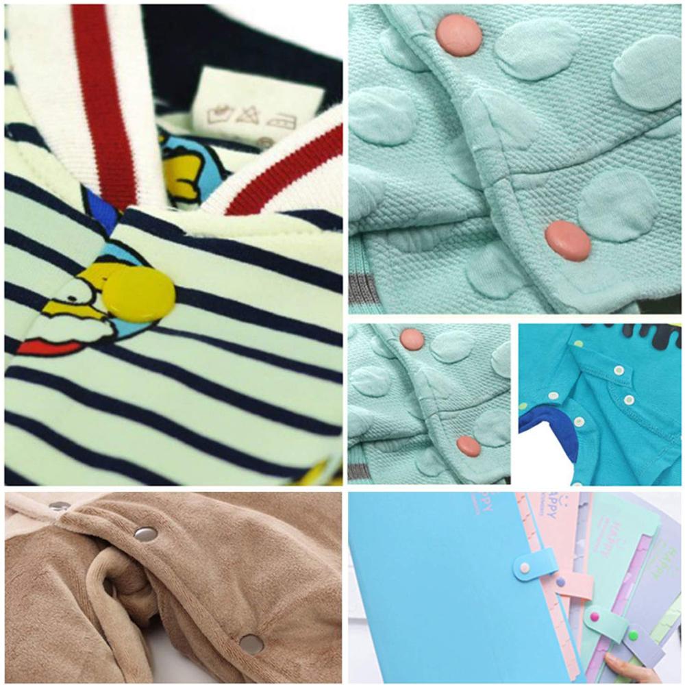 360 Sets T5 Plastic Snap Button with Snaps Pliers Tool Kit &amp; Organizer Containers,Easy Replacing Snaps,DIY Family Tailor