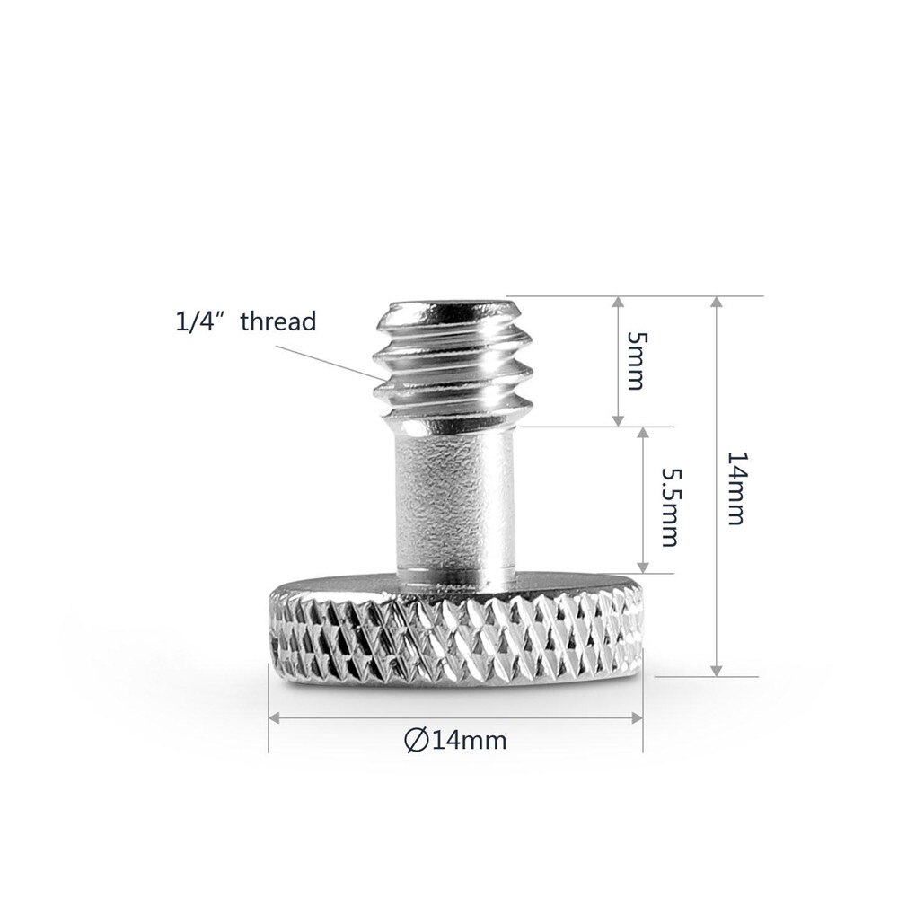 SmallRig 1/4&quot; thread Screw (5 pcs) Camera Fixing Screws Threaded Shaft Length 7mm -1615