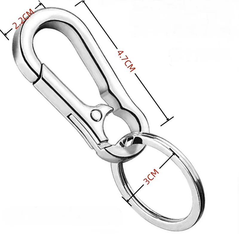 Metal Carabiner Clip Keychain Carabiner Shap Keyring Key Chain Ring Clip Holder Organizer for Home Car Keys Key Finder Women Men