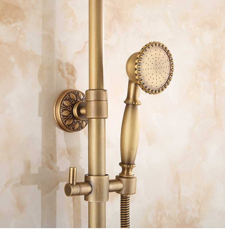 Bathroom Brass Hand Shower Hand Sprayer Replace Handshower Sprayer Head: 12