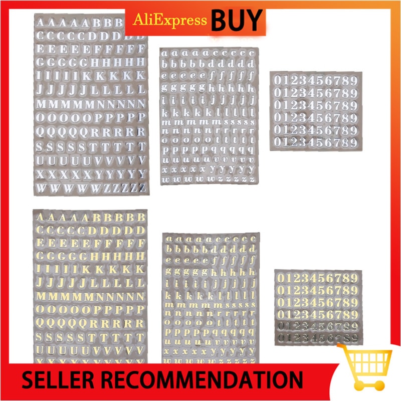 5Pcs 3Mm Alfabet Letters Chunky Glitter Epoxyhars Decoratieve Stickers Engkish Letters Cijfers Uv Epoxyhars Vullingen