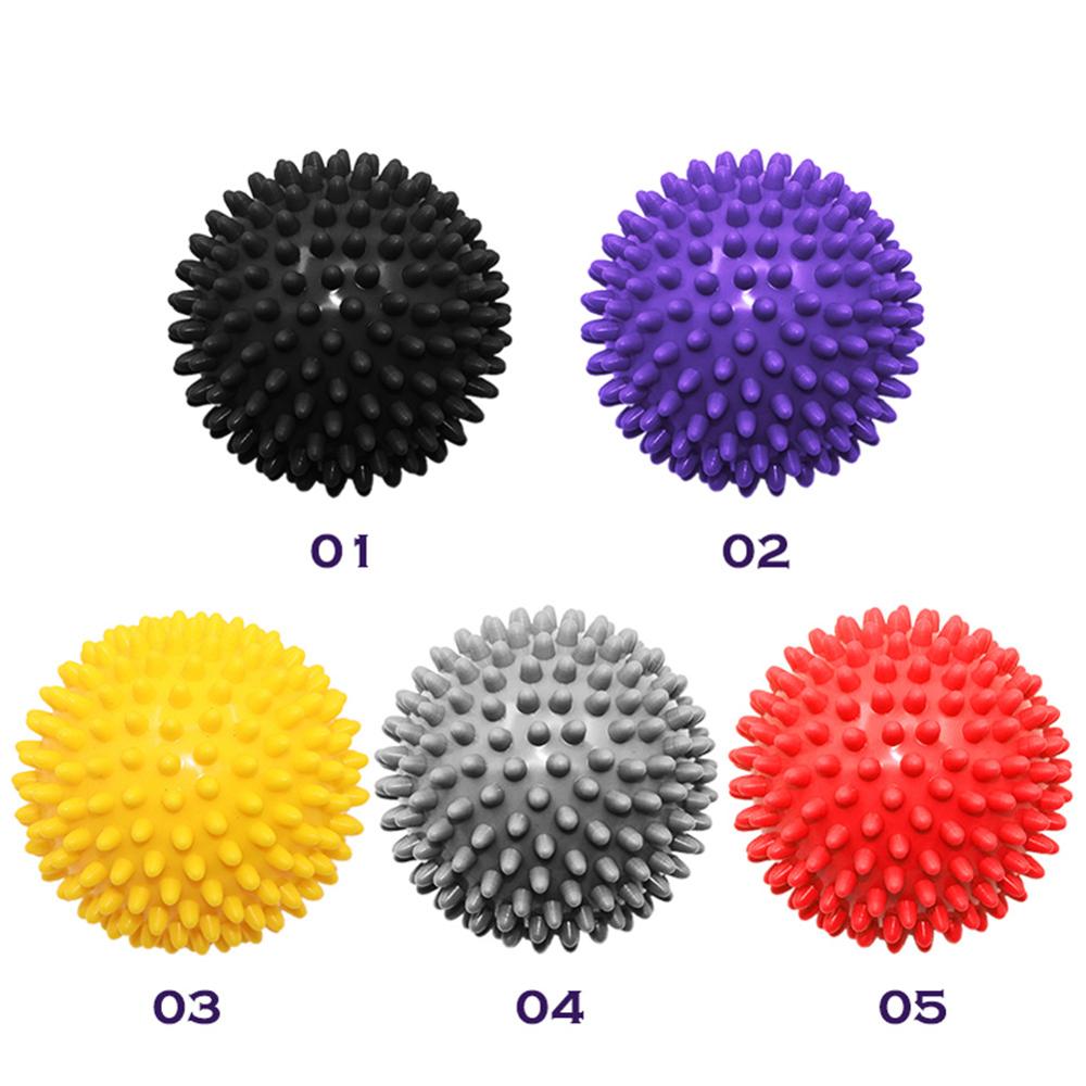 Pvc spiky massage bold udløsepunkt sport fitness hånd fod smerte stress relief fitness tilbehør muskel slappe af bolden 5 farver