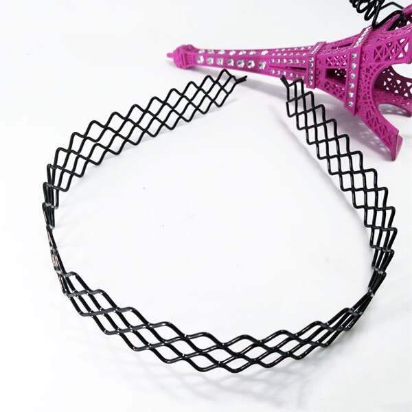 Diadema deportiva para hombre y mujer, bandana negra ondulada, pinza para el pelo, accesorios para el cabello: G