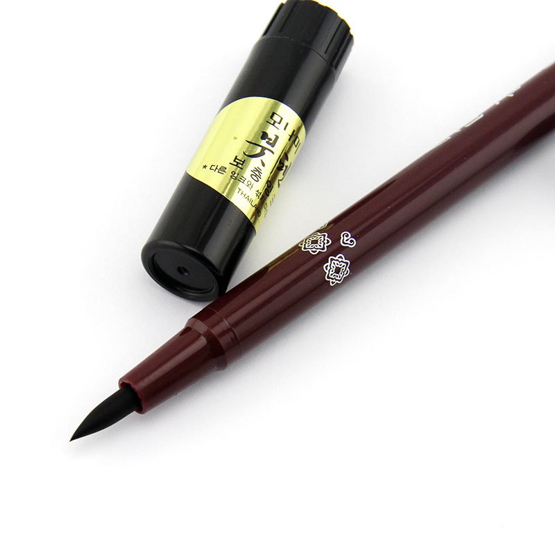 Korea Monami refillable medium regular script calligraphy pen with a bottle of ink elastic calligraphy brush