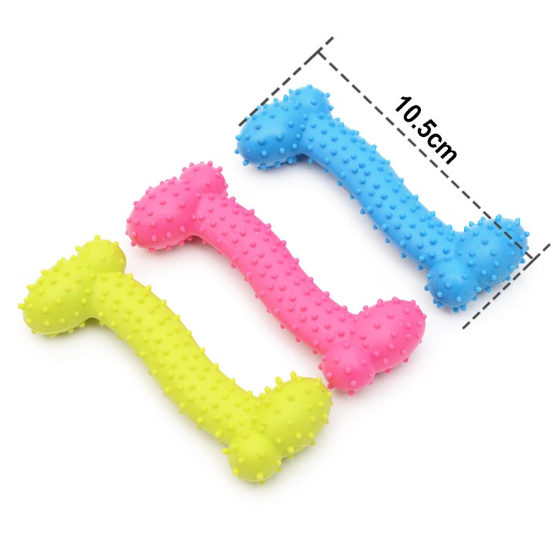 Bot Vorm Hond Speelgoed Rubber Huisdier Beet Molaire Tand Kauwen Speelgoed Voor Kleine Puppy Honden Outdoor Training Dierbenodigdheden