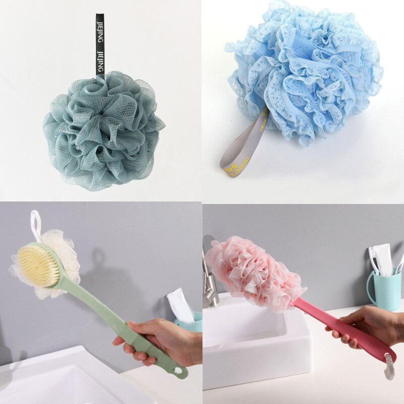 Lichaam Schoon Bad Puff Mesh Zeepdispenser Huidvriendelijke Wassen Douche Hulpmiddel Exfoliërende Bad Spons Comfortabel Bad Scrub Bal