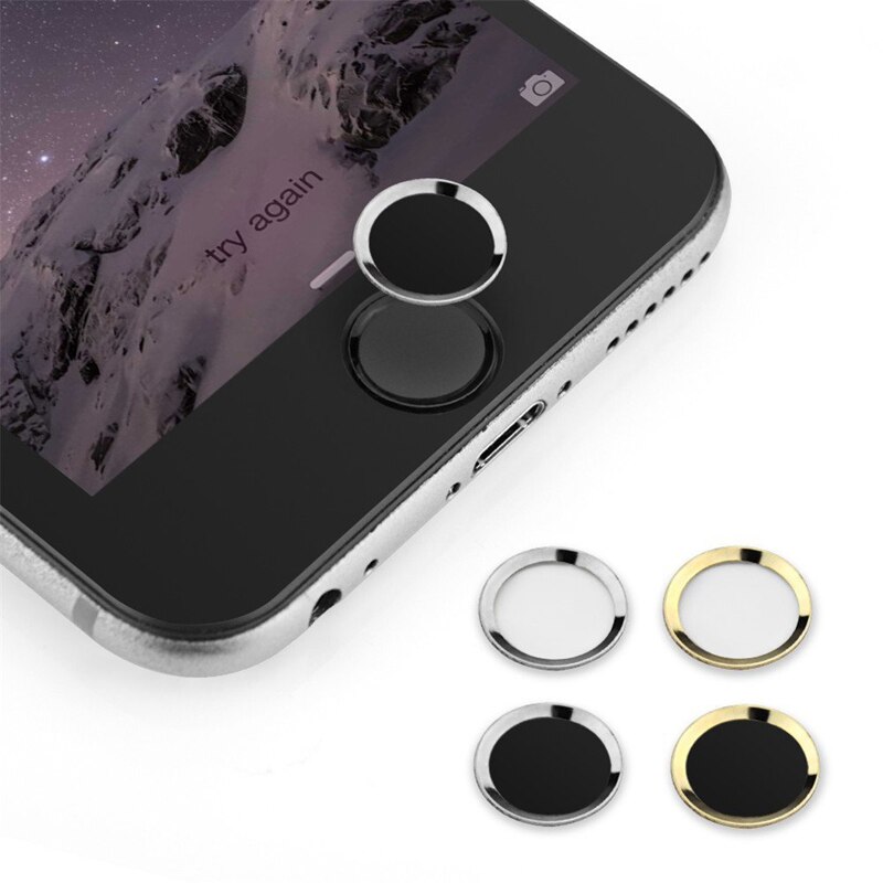 Ascromy 10 pièces pour L'aluminium Touch ID iPhone Autocollant Bouton Maison pour iPhone 5 5 S 5C 6 6 S 7 iPad Pro D'empreintes Digitales Téléphone Autocollants