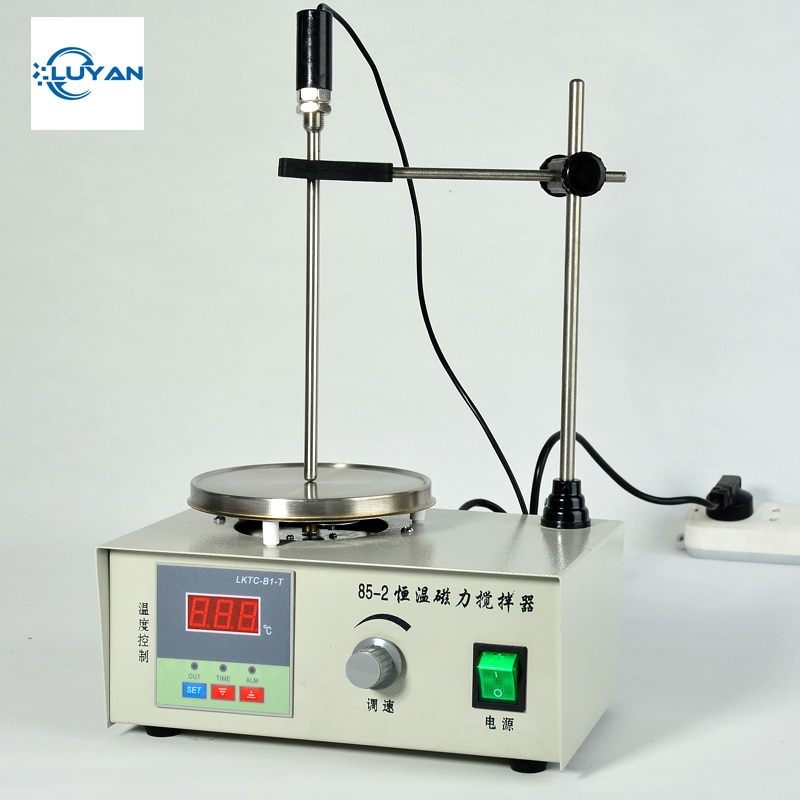 1PC 85-2/2A Lab Mixer Double digital display Heating Constant temperature Magnetic Stirrer 100-2000r/min 220V