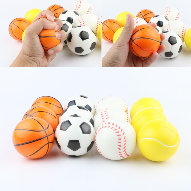 Calcio Lento Aumento Anti-stress Giocattoli Spremere Berretto Da Baseball Palla Da Tennis Baseketball Squishy Antistress Relief Sfera di 6.3 centimetri 7.6 centimetri 10cm