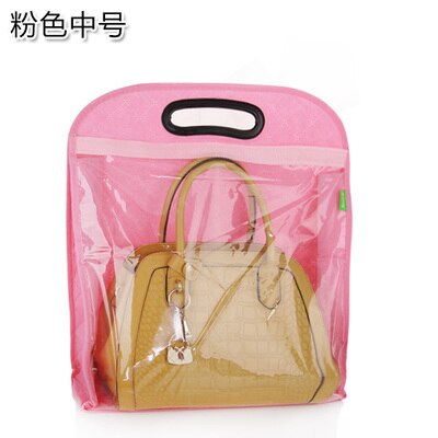 1pcs Handbag Dust Cover Bag Protector Bag Storage dust bag for handbag: M Pink
