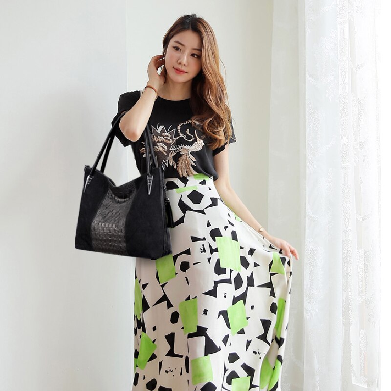 100% torby z prawdziwej skóry dla kobiet 2020 nowa damska torba na ramię moda europejska luksusowe klasyczny niebieski panie torba