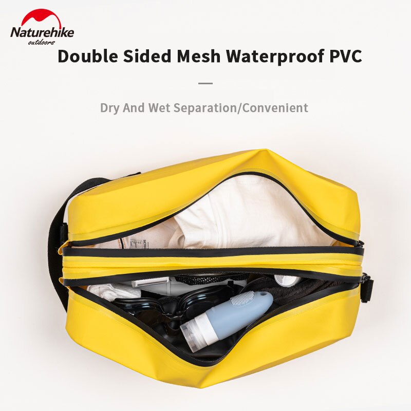 Naturehike 500d vandtæt taske 380g ultralette rejser multifunktionel opbevaringspose 9l bærbar udendørs svømmetræningstørretaske