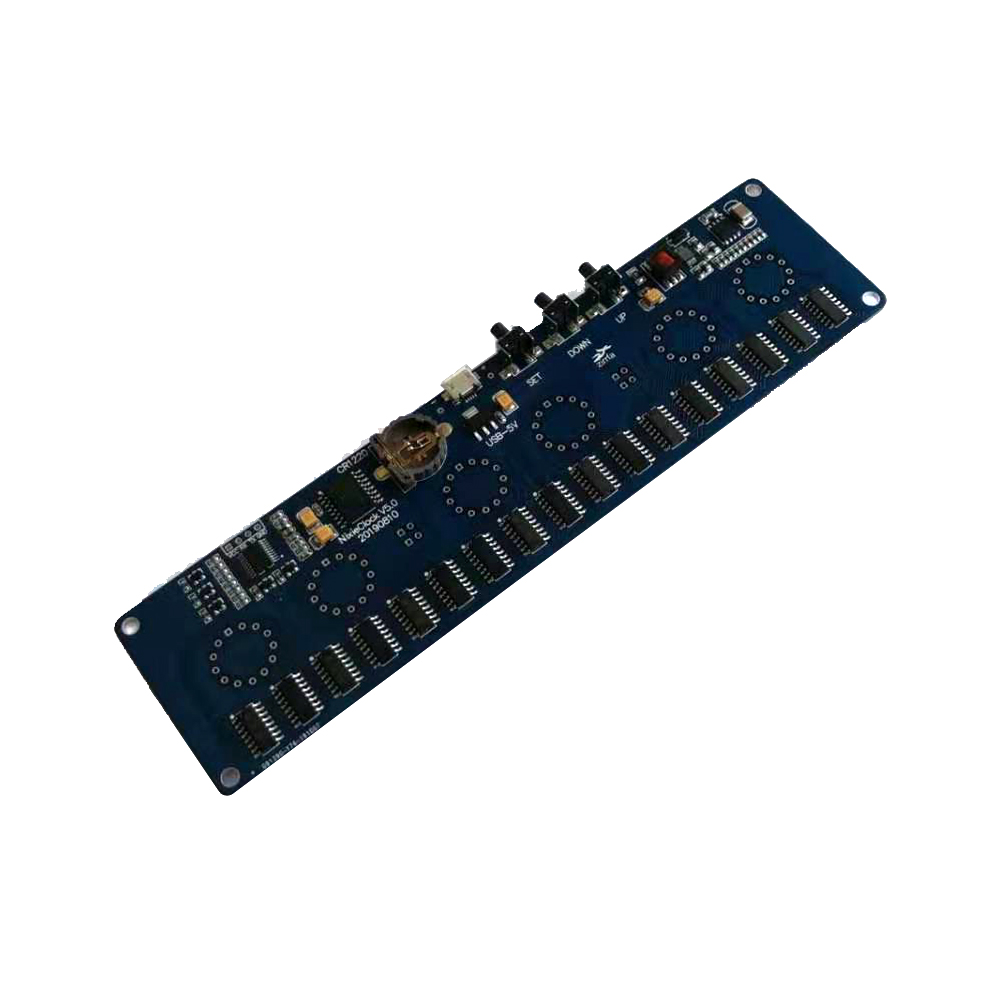 Kit de circuit imprimé d'horloge numérique à LED Nixie, horloge à tube bricolage, , PCBA, sans tubes, In14
