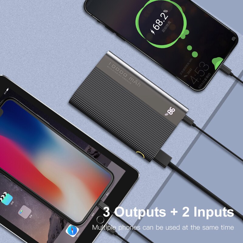 Kuulaa Power Bank 10000 Mah Qc Pd 3.0 Poverbank Snelle Opladen Powerbank 10000 Mah Usb Mini Externe Batterij Oplader Voor xiaomi