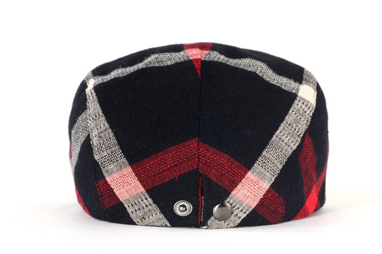 Bérets à carreaux de Style anglais pour hommes et femmes, classique, unisexe, décontracté, Casquette de sport, en coton, chapeau plat