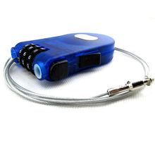 Password Code 3 Digit Rope Ski Anti Theft Padlock Pram Long Roller Cable Lock Mini Bicycle Parts Extendable Wire Security