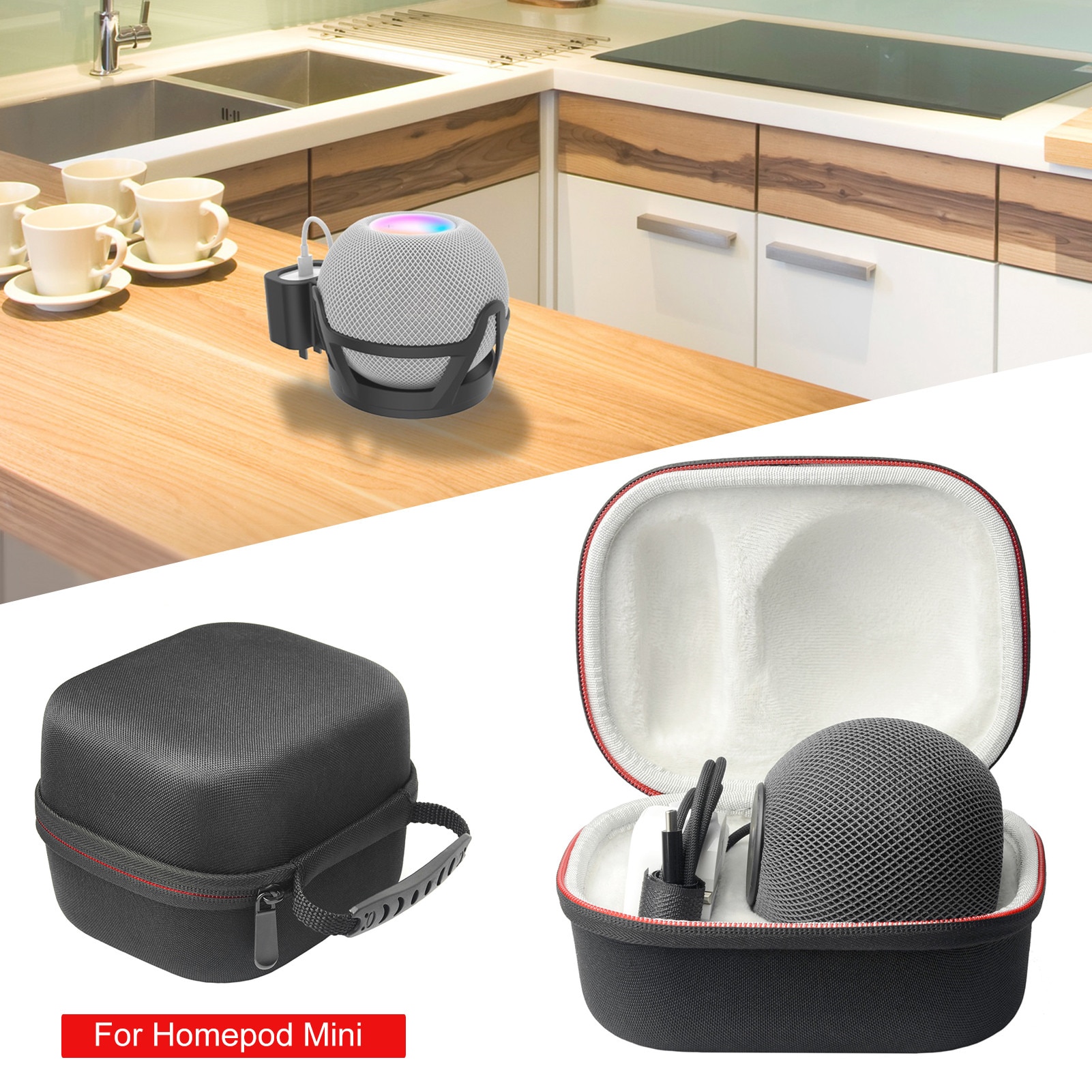 Speaker Case for HomePod Mini - Protective Storage Pouch - Smart Speaker Accessory
