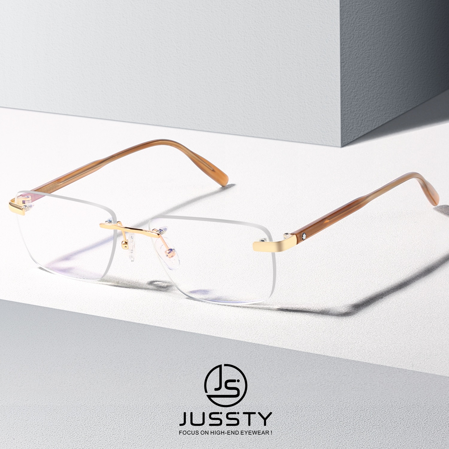 Gafas graduadas al aire libre para hombre, montura de gafas ópticas para miopía, de lujo, coreanas