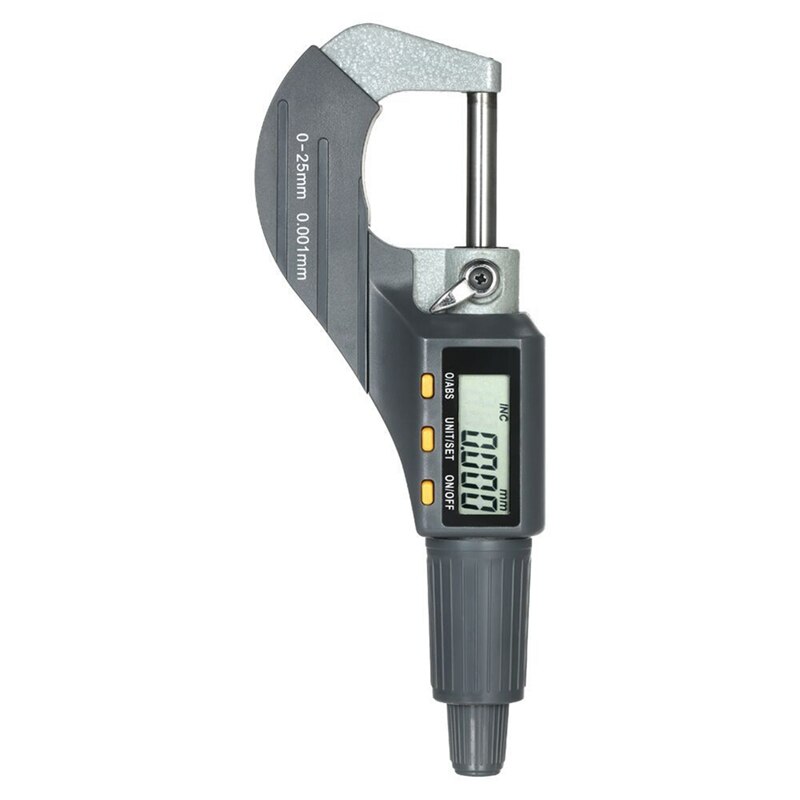 0.001mm Electronic Outside Micrometer 0-25mm with LCD Screen Digital Micrometer Electronic Digital Caliper Gauge