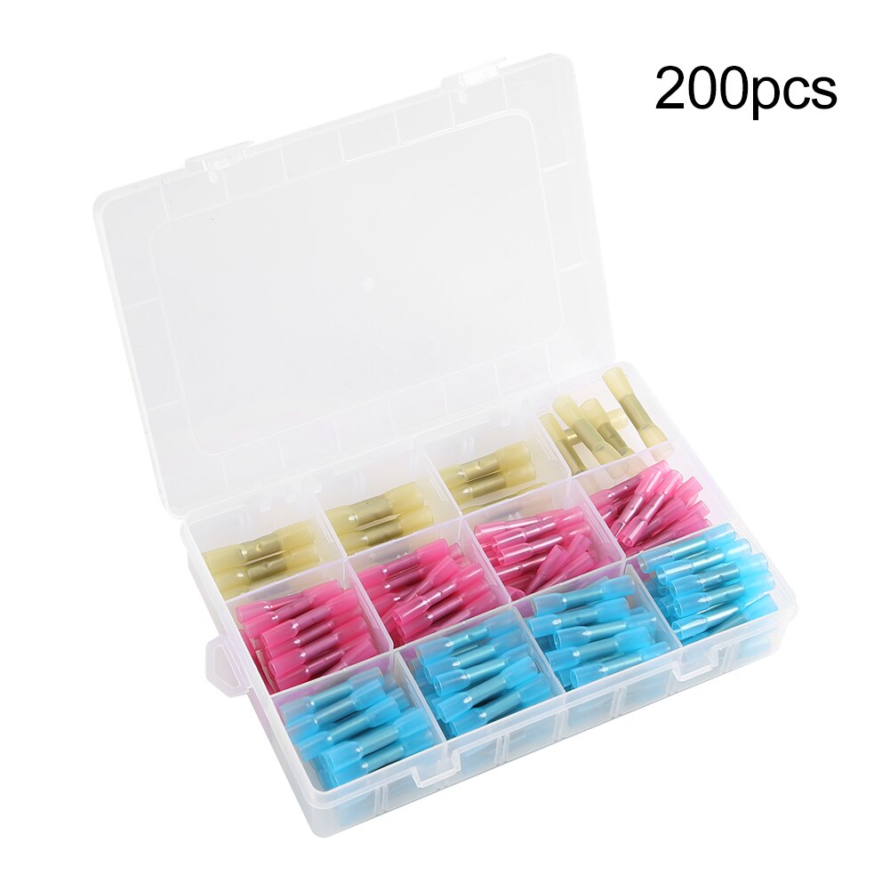 75pcs Wire Connector Push-in Terminal Block Electrical Cage Combination Set Automotive Marine Insulated: 200pcs 