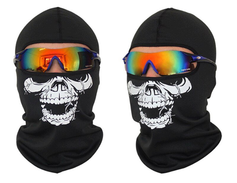 Motorcycle full face mask halloween ski balaclava skull mask neck warm for Suzuki TL1000R SV1000S GSXR1300 GSF1200 GSF1250