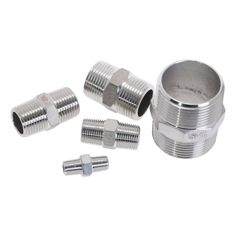 304 Stainless Steel Hex Male Thread One-Way Check Valve – Multiple Sizes (1/8 To 1")