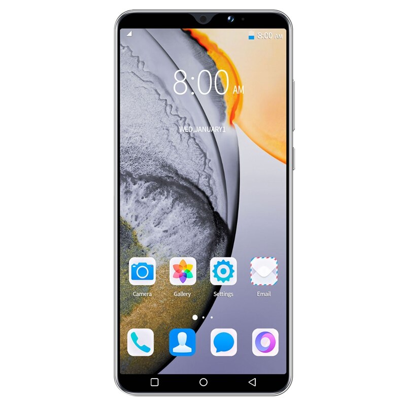 Reno 5 pro 5,8 inch smart phone 7731c quad core 1gb + 8gb rom dual sim dual standby android 7,0 mobile phone eu plug: Green