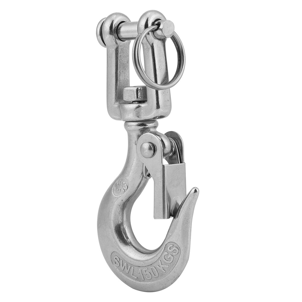 304 Stainless Steel Swivel Eye Clevis Lifting Chain Snap Hook 350KG Working Load Limit Fit For Project Hoisting Machinery