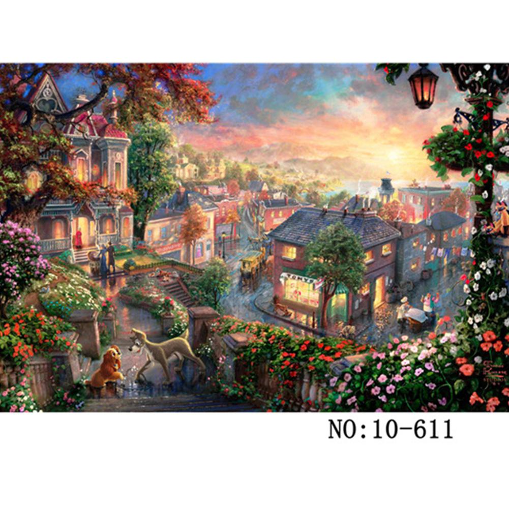 1000 pezzi paesaggio Puzzle giocattoli educativi Puzzle giocattolo Puzzle 3D per adulti giochi per bambini regalo di Halloween di natale