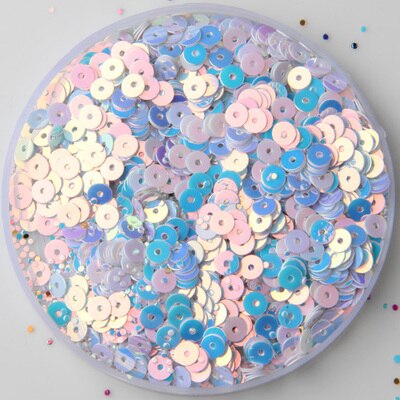 25g(1000 stuks ) 13 kleuren 4mm gouden briljante losse pailletten veelkleurige ronde pailletten diy accessoires glitter voor kleding