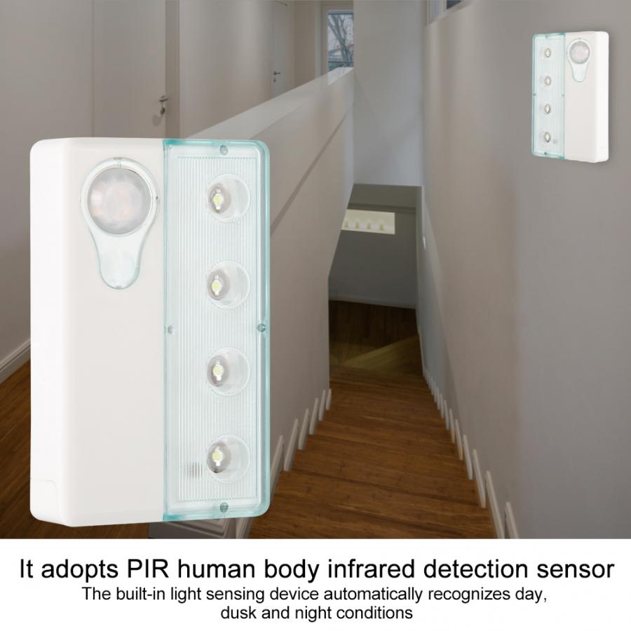 IR Motion Sensor Infrared Lamp Induction Safety LED Corridor Stair Emergency Light USB Charging sensor de movimiento