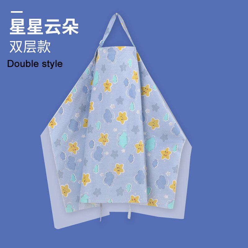 Neonato allattamento al seno copertura per allattamento sciarpa per allattamento coperta per allattamento panno per allattamento grembiule per mamma madre infermiera mantello: doppio viola stella