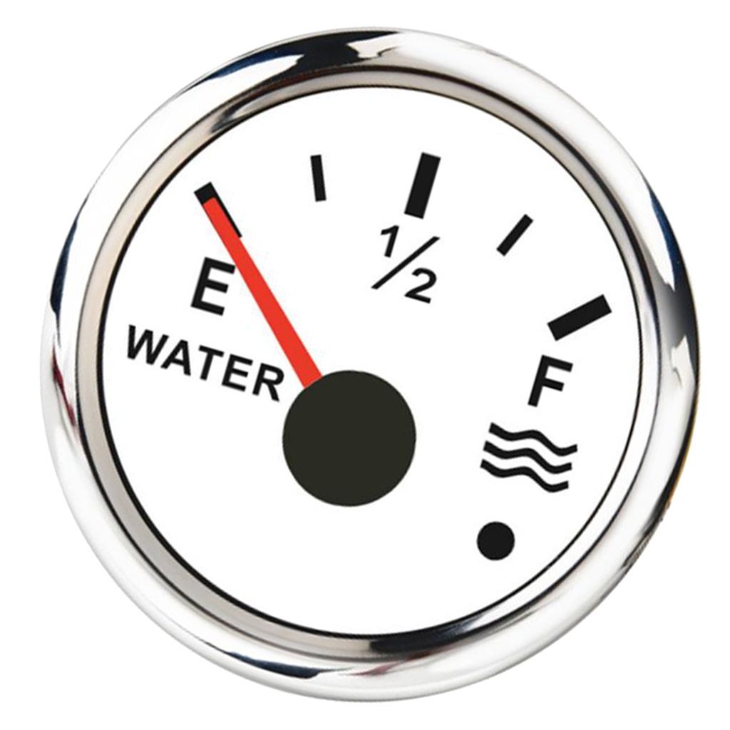 Réservoir d'eau étanche 240-33/0-190 ohm | Jauge de profondeur de liquide 2 pouces 52mm pour camion RV de voiture maritime, blanc