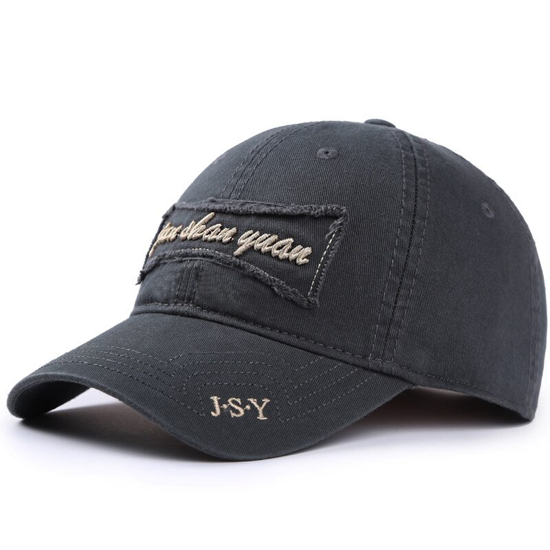 Gorra de hombre para exteriores, gorra de deporte curvada para adultos, gorra de Sol de algodón puro de verano para mujer, gorra de béisbol de talla grande para hombre joven 55-62cm: Dark Grey