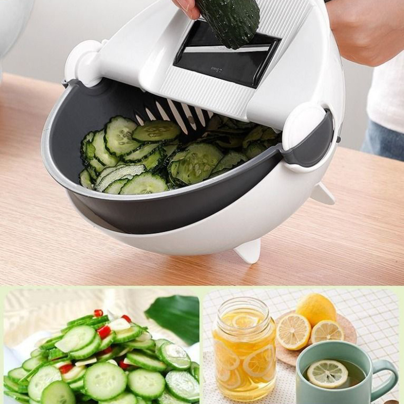 Roterende Groente Cutter Set Multifunctionele Cutter Groente Snijmachine Keuken Accessoires PAK55