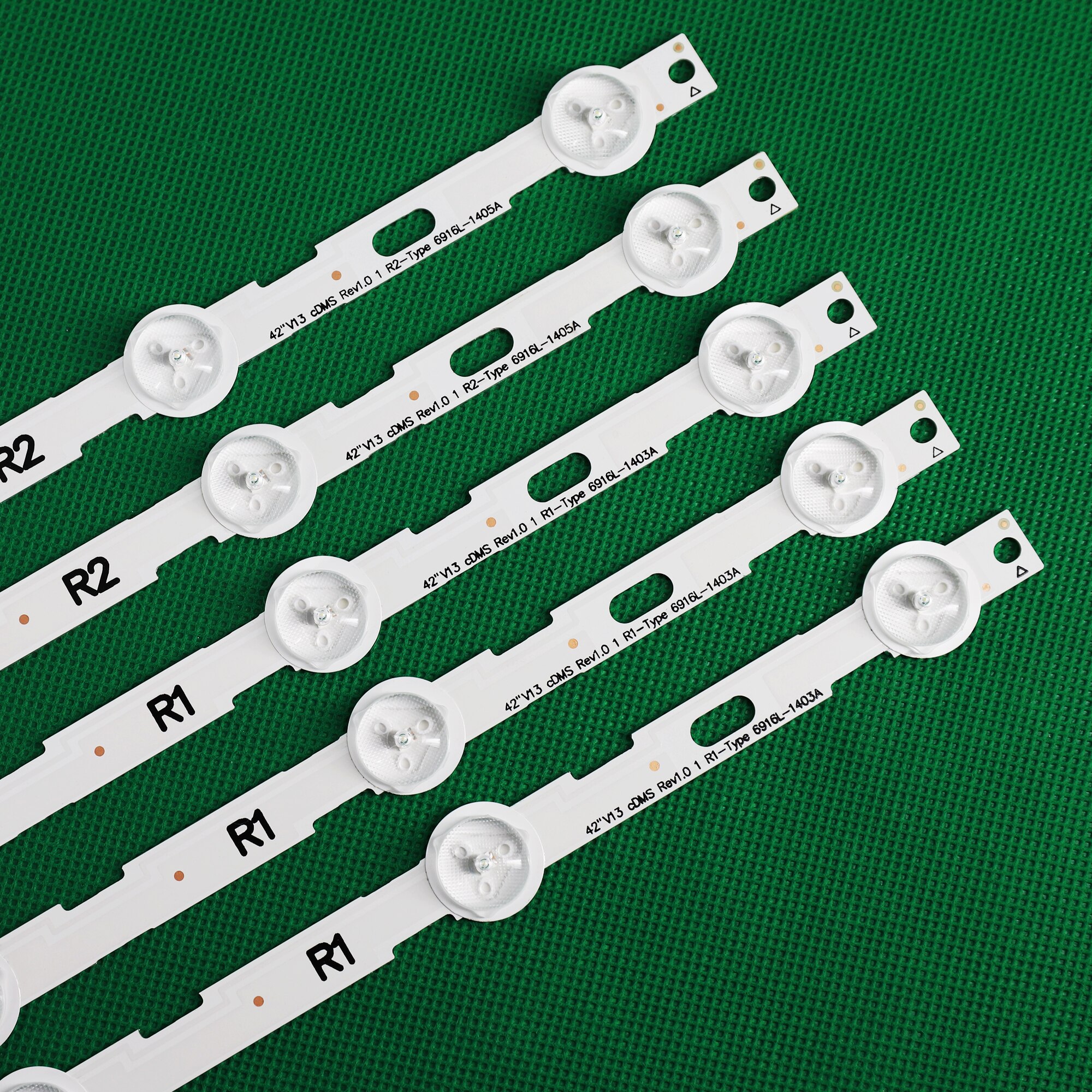 100% 10pcs/Kit LED strips for LG 42 TV 42LN5200 UM 42LN5300 UB LC420DUE SFR5 6916L 1402A 6916L 1403A 6916L 1404A 6916L 1405A