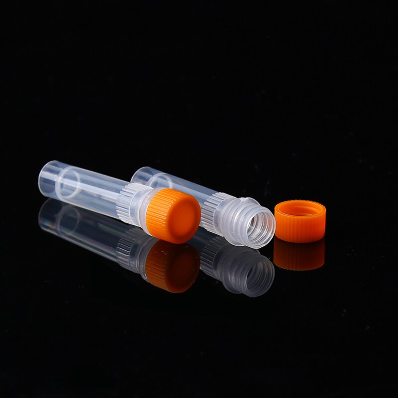 1.5Ml Pp Lab Cryopreservatie Buis Cryotube Bevriezing Buizen Centrifugebuis Volume Flesjes Flessen Met Schroefdop, 100Pcs