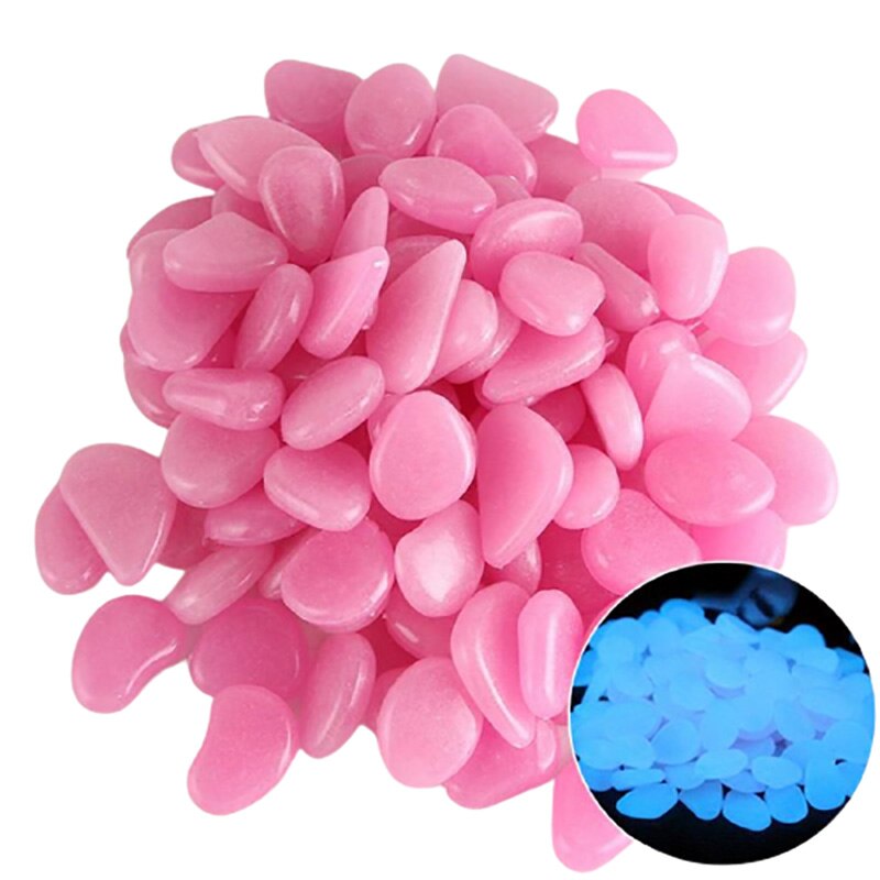 50Pcs Luminous Stone Rock Glow In The Dark Decorative Stones for Garden Outdoor Yard Lawn Aquarium Decor Luminous Pebbles: 3