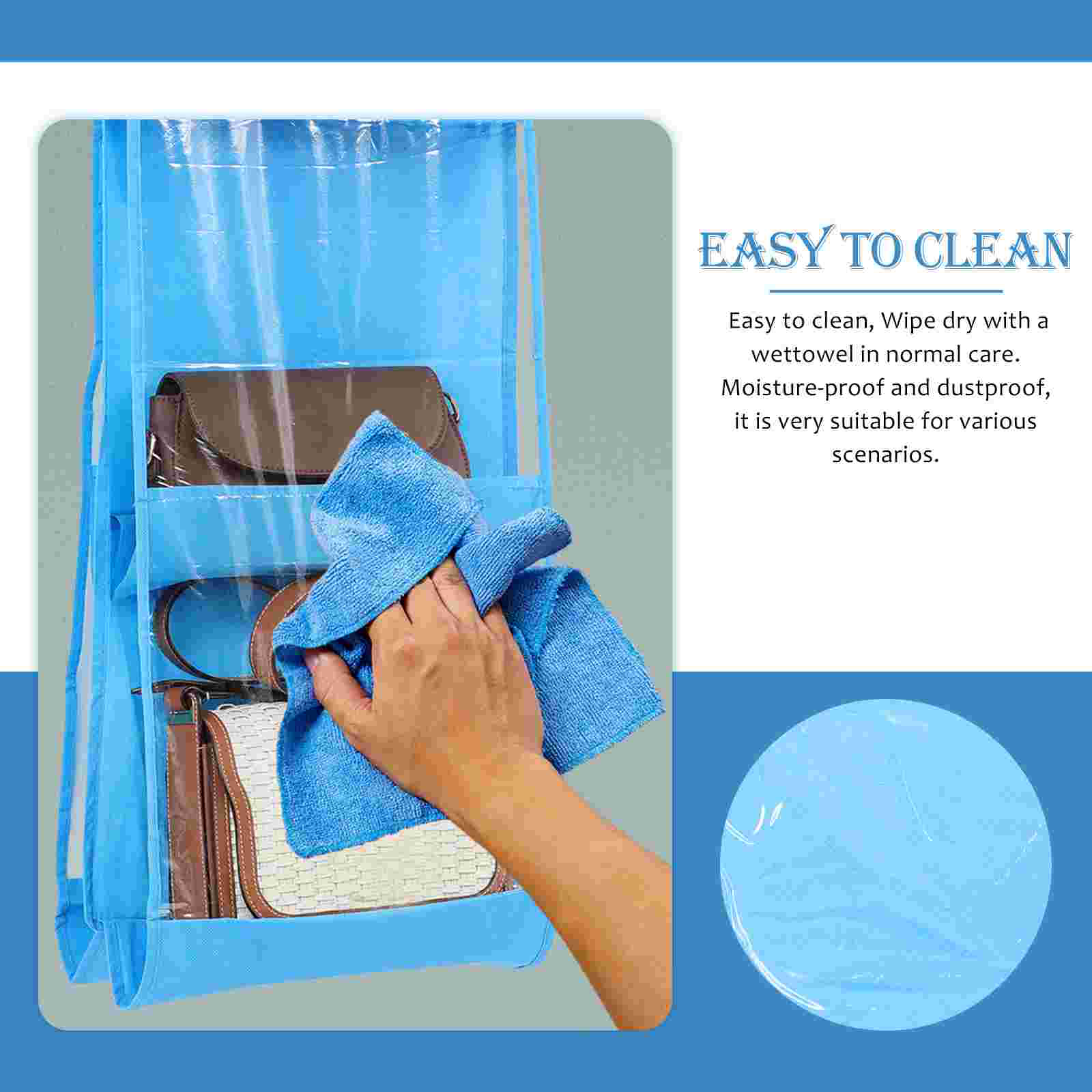 Wardrobe Purse Hanger Hanging Handbag Organizer Space Saving Closet Organizer