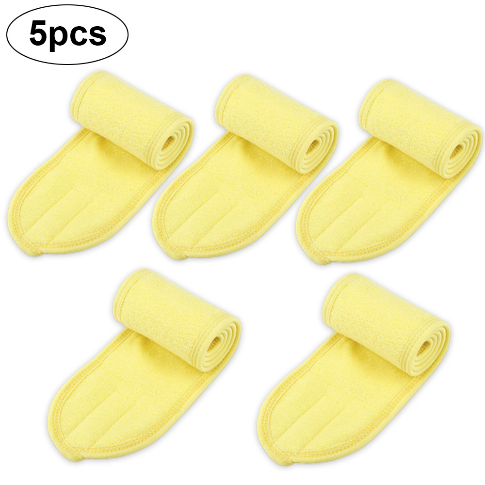 1/2/5/10/20 stücke Wimpern Verlängerung Spa Gesicht Stirnband machen-hoch wickeln Kopf Frottee Haarband strecken Handtuch mit Magie Band: Grau