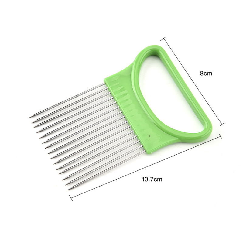Vegetables Potato Slicer For Cutting Utensils Onion Shredder Tomato Onion Fruit Cutter Safe Aid Holder Kitchen Accessories Tools