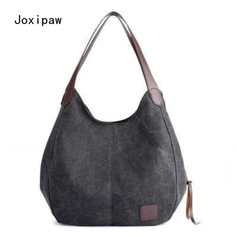 Women's One-shoulder Handbag All-match Simple Literary Fan Female Bag Student Shopping Bag Casual Canvas Bag